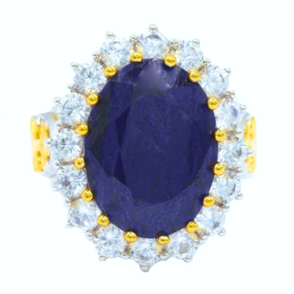 Gems En Vogue Palladium Silver Royal Jewels - The Lady Diana Ring